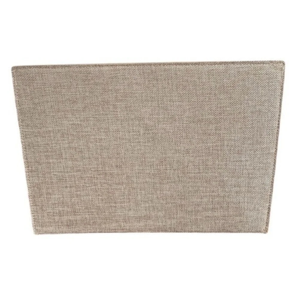 Canvas Laptop Briefcase Document Bag Grey Beige Unisex 13x9 NWOT
